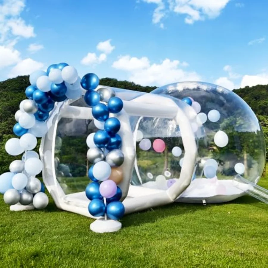 Inflatable Bubble House for 10ft Dia Clear PVC Waterproof Dome Tent with Blower 6ft Tunnel Commercial Grade Garden Party Valent
Inflatable Bubble House for 10ft Dia Clear PVC Waterproof Dome Tent with Blower 6ft Tunnel Commercial Grade Garden Party Valent