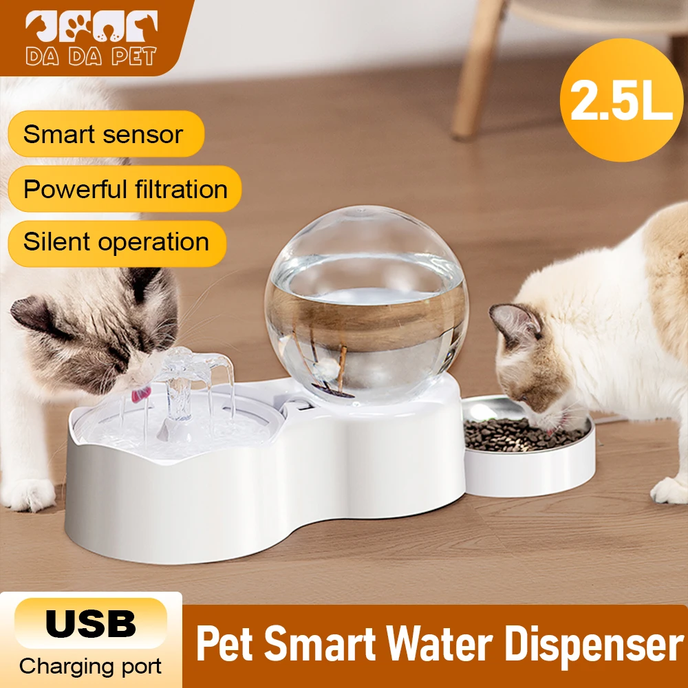 Large Capacity Double-Layer Bowl USB Automatic Pet Feeder Cat Water Dispenser Pets Bowl Combination Pet Supplies
Large Capacity Double-Layer Bowl USB Automatic Pet Feeder Cat Water Dispenser Pets Bowl Combination Pet Supplies