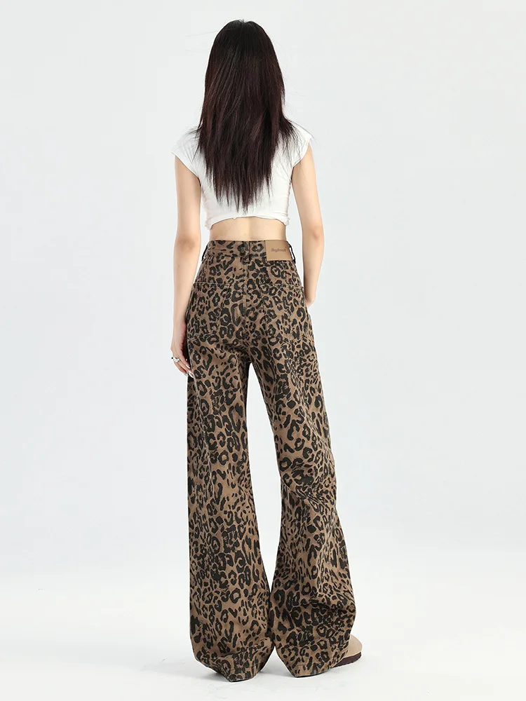 Xintang Leopard Print Wide-Leg Jeans Women Spring2025New High-Waisted American Style Loose Casual Straight Pants Spring
Xintang Leopard Print Wide-Leg Jeans Women Spring2025New High-Waisted American Style Loose Casual Straight Pants Spring