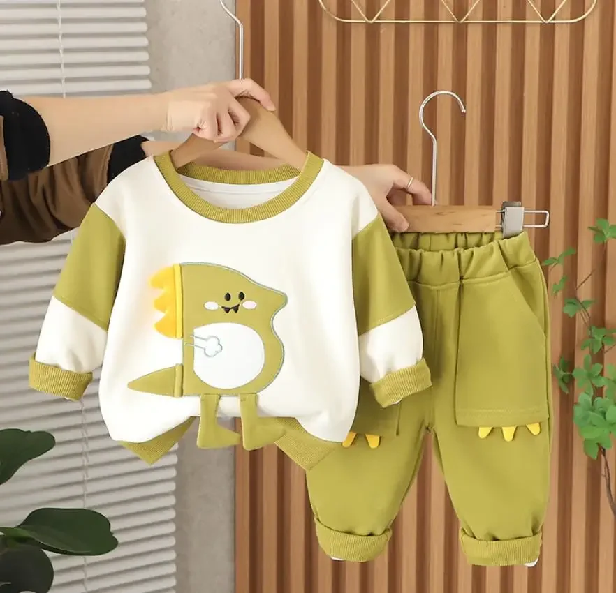 Spring Autumn Boys Tracksuits Korean Style Children Baby Clothing Cartoon Dinosaurs Casual Pullover Hoodies+Pants Kids Bebe Sets
Spring Autumn Boys Tracksuits Korean Style Children Baby Clothing Cartoon Dinosaurs Casual Pullover Hoodies+Pants Kids Bebe Sets