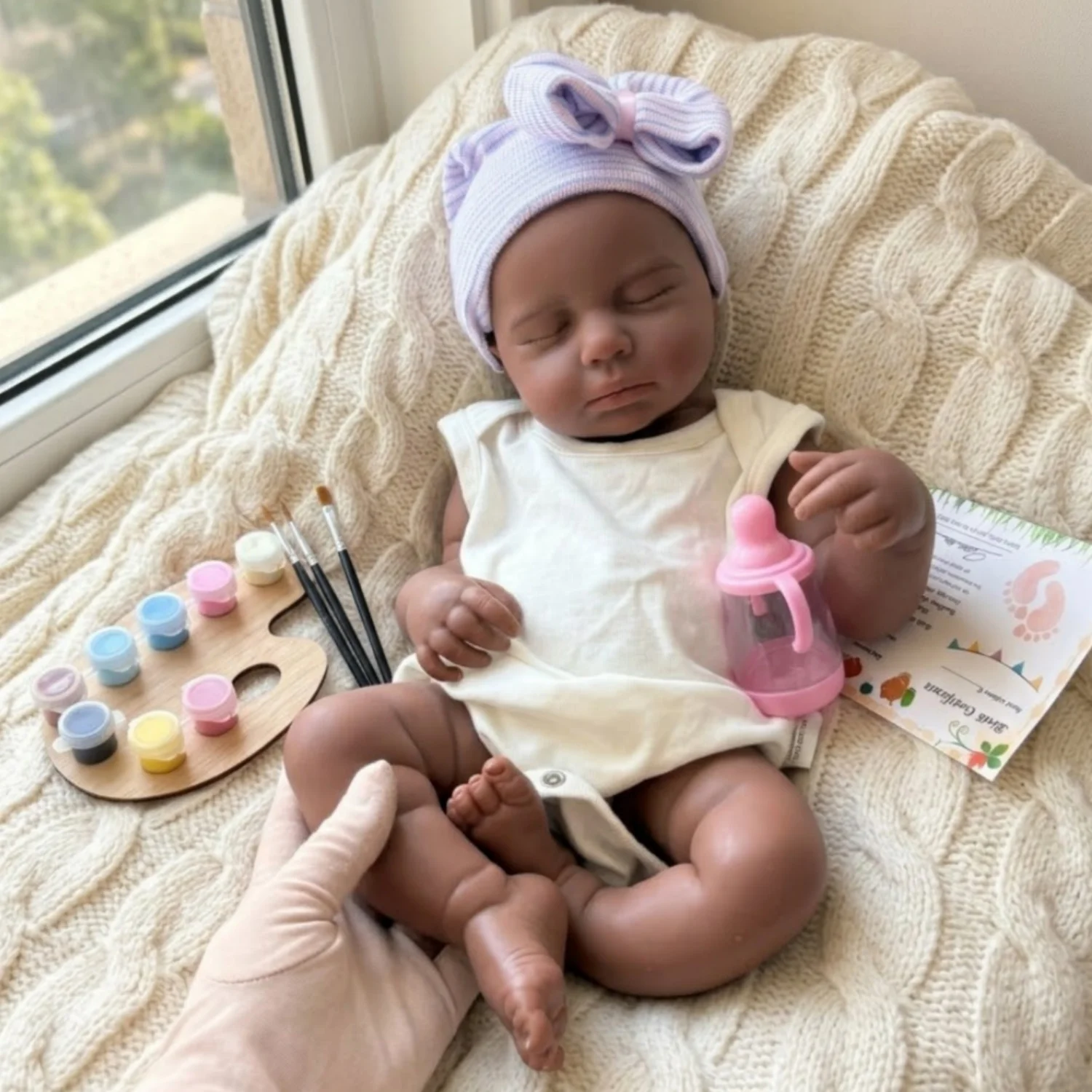 45cm Open Mouth Dark Skin Girl Loulou Full Solid Silicone Reborn Doll Painted/Unpainted African Newborn Baby Doll Boneca Reborn
45cm Open Mouth Dark Skin Girl Loulou Full Solid Silicone Reborn Doll Painted/Unpainted African Newborn Baby Doll Boneca Reborn
