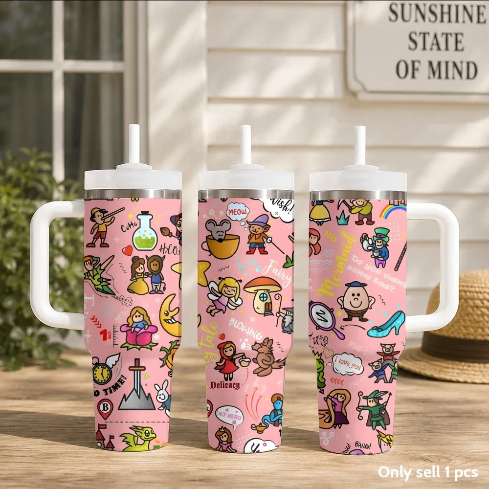 Fairy-Tale Fantasy Magic Vacuum Flasks 40oz Portable Stainless Steel Tumbler with Handle Straw Double Wall Vacuum Insulated Mug
Fairy-Tale Fantasy Magic Vacuum Flasks 40oz Portable Stainless Steel Tumbler with Handle Straw Double Wall Vacuum Insulated Mug