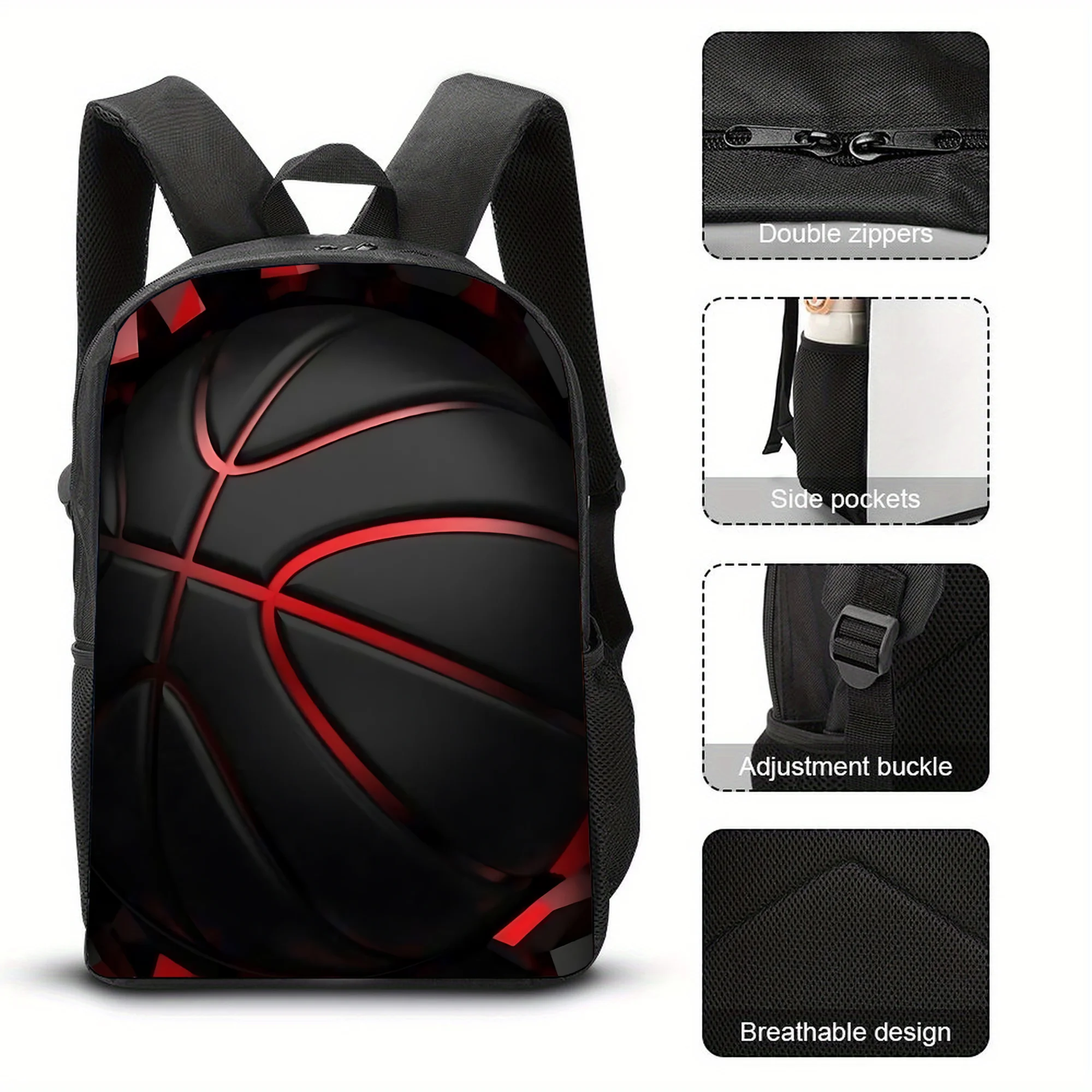 Basketball element pattern backpack, stylish print 16 inch backpack, lightweight travel backpack, large capacity laptop backpack
Basketball element pattern backpack, stylish print 16 inch backpack, lightweight travel backpack, large capacity laptop backpack