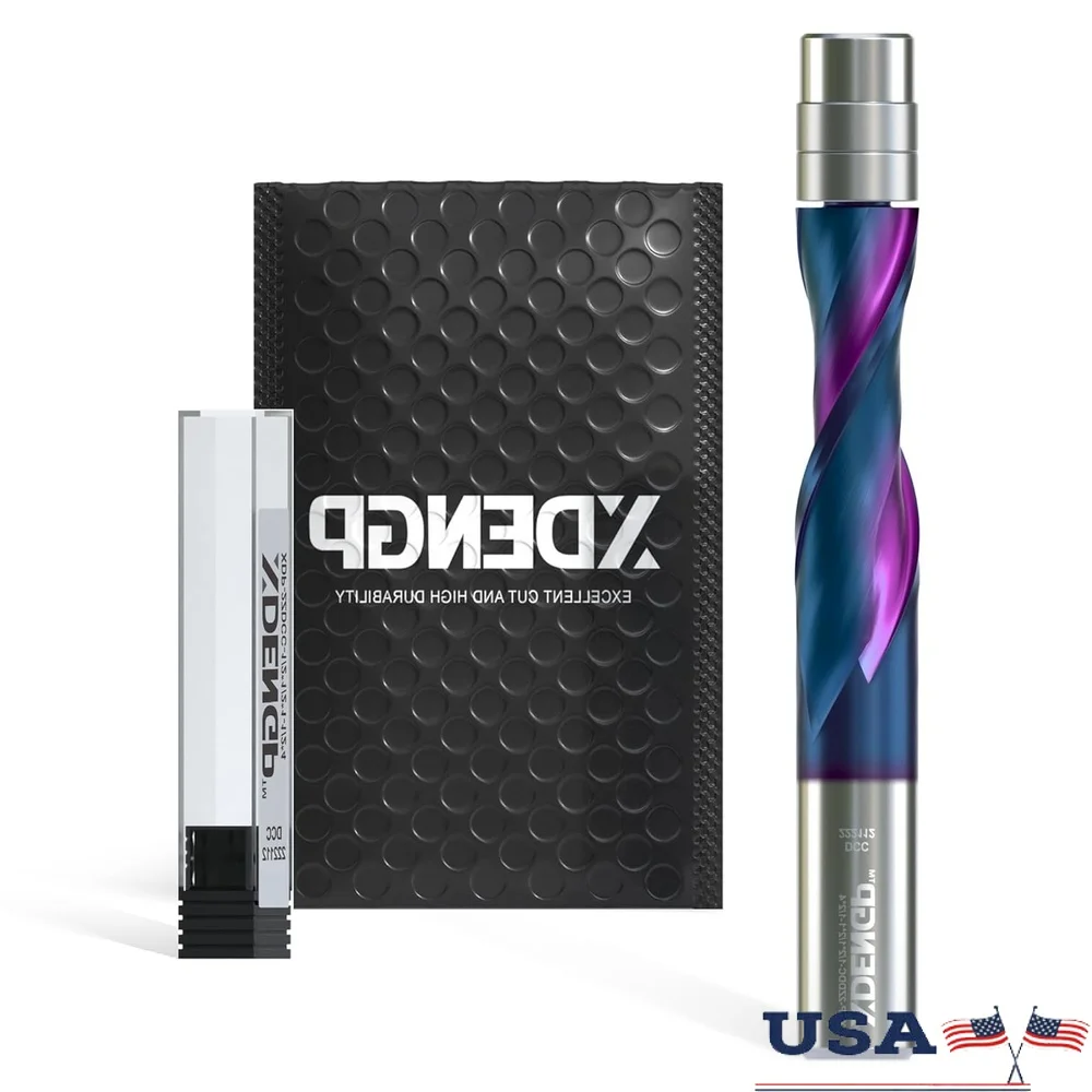Down Cut Spiral Flush Trim Router Bit 1/2 Shank 1/2 Cutting Dia 1-1/2 Cutting Length CNC Bit NACO Coated Industrial Grade
Down Cut Spiral Flush Trim Router Bit 1/2 Shank 1/2 Cutting Dia 1-1/2 Cutting Length CNC Bit NACO Coated Industrial Grade