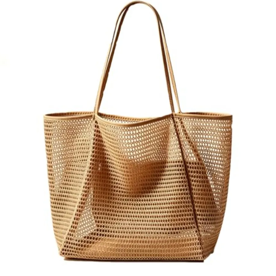 2026 Mesh Beach Bag for Women, Large Beach Tote Pool Bag with Zipper Pocket, Summer Boho Beach Bag for Beach Vacation Travel
2026 Mesh Beach Bag for Women, Large Beach Tote Pool Bag with Zipper Pocket, Summer Boho Beach Bag for Beach Vacation Travel