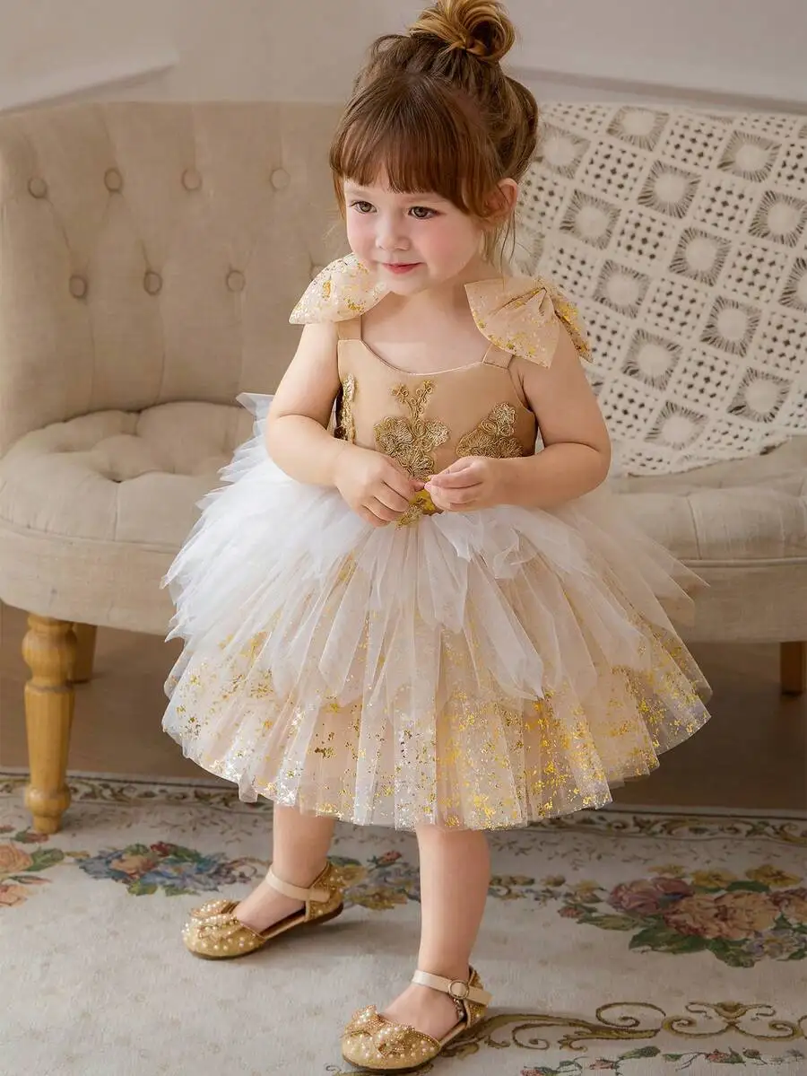 Elegant Princess Style Evening Dress With Gold Embroidery Sequin Mesh Bow
Elegant Princess Style Evening Dress With Gold Embroidery Sequin Mesh Bow