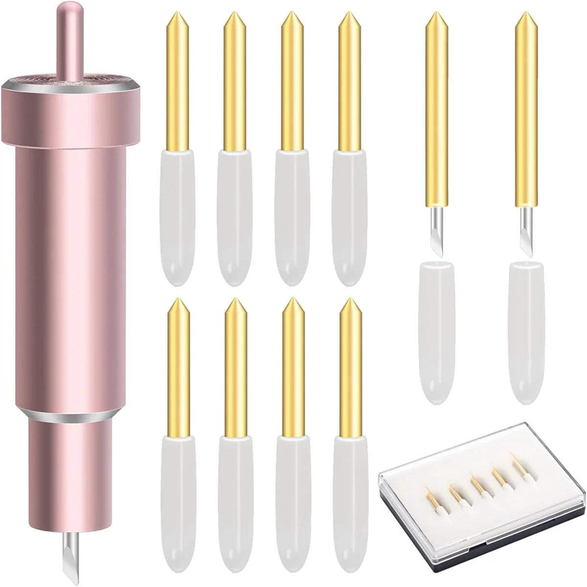 N84R 11Pcs Premium Fine Point Blade with Housing,for Cricut Maker, Maker 3 with Housing for Cutting Film, Vinyl, Sticker
N84R 11Pcs Premium Fine Point Blade with Housing,for Cricut Maker, Maker 3 with Housing for Cutting Film, Vinyl, Sticker