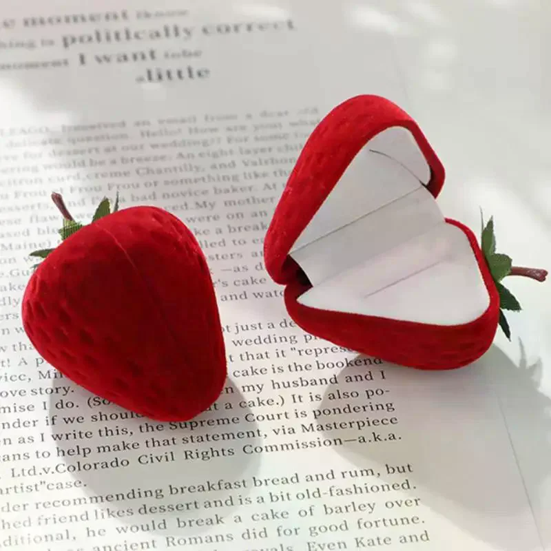 Cute Strawberry Ring Box Strawberry Shaped Velvet Ring Jewelry Storage Box Gift Box,Ring Earrings Jewelry Counter Display Props
Cute Strawberry Ring Box Strawberry Shaped Velvet Ring Jewelry Storage Box Gift Box,Ring Earrings Jewelry Counter Display Props
