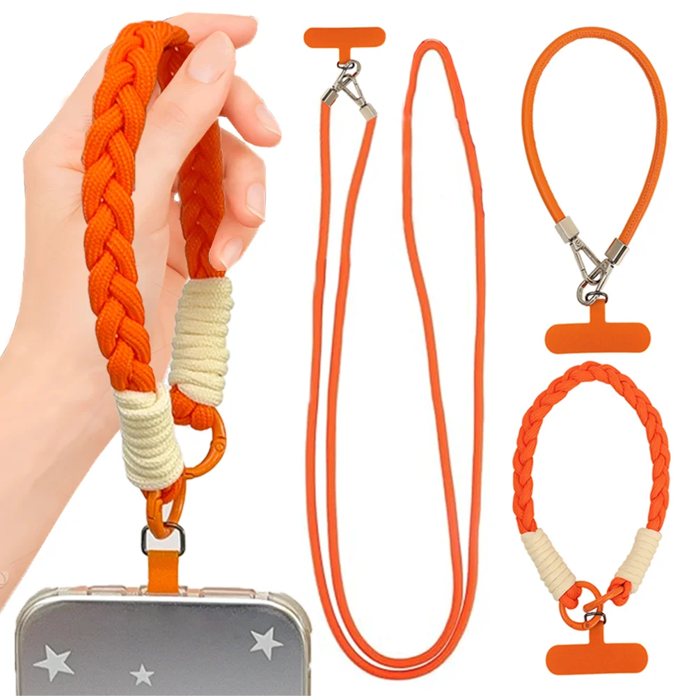 Leather&Braided Crossbody Phone Lanyard Neck Band Hanging Strap Rope with Phone Pad for IPhone 17 Pro Max Samsung Xiaomi Case
Leather&Braided Crossbody Phone Lanyard Neck Band Hanging Strap Rope with Phone Pad for IPhone 17 Pro Max Samsung Xiaomi Case