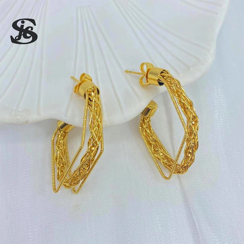 Dubai Hot Sale Fashion Jewelry Gold Plated Lrregular Luxury Stud Earrings For Women Wedding Party Daily Wear Formal Dinner
Dubai Hot Sale Fashion Jewelry Gold Plated Lrregular Luxury Stud Earrings For Women Wedding Party Daily Wear Formal Dinner