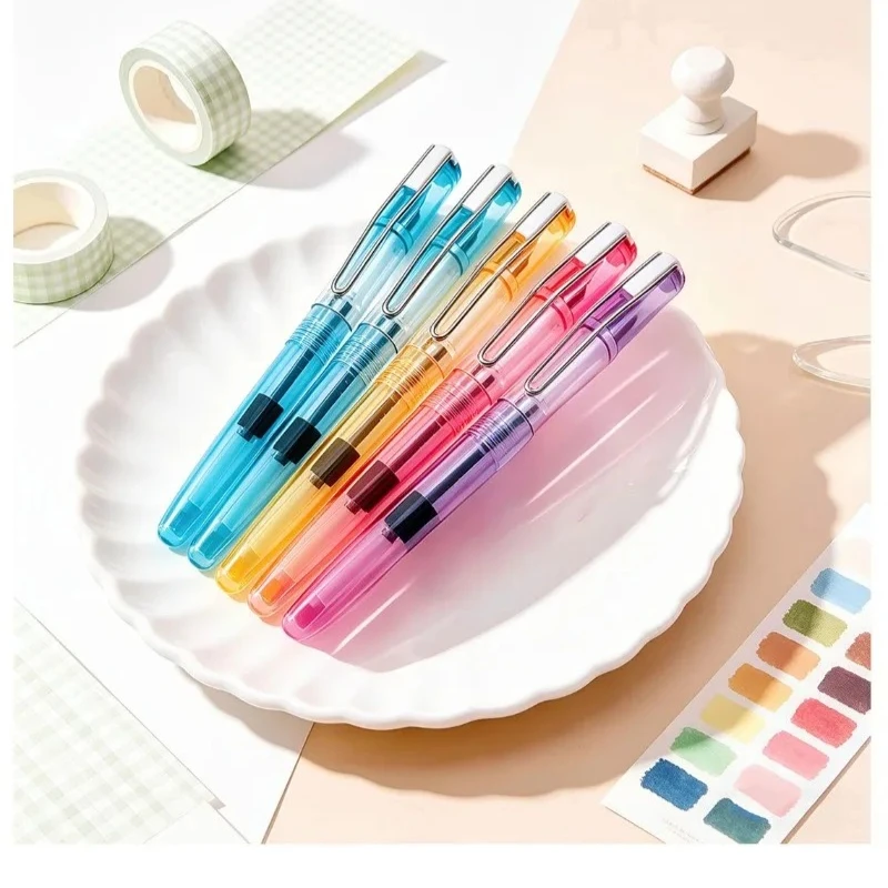 BANMI Colorful Transparent Fountain Pen Multi-hued Ergonomic Writing Pen for Correct Posture Office School Supplies Stationery
BANMI Colorful Transparent Fountain Pen Multi-hued Ergonomic Writing Pen for Correct Posture Office School Supplies Stationery