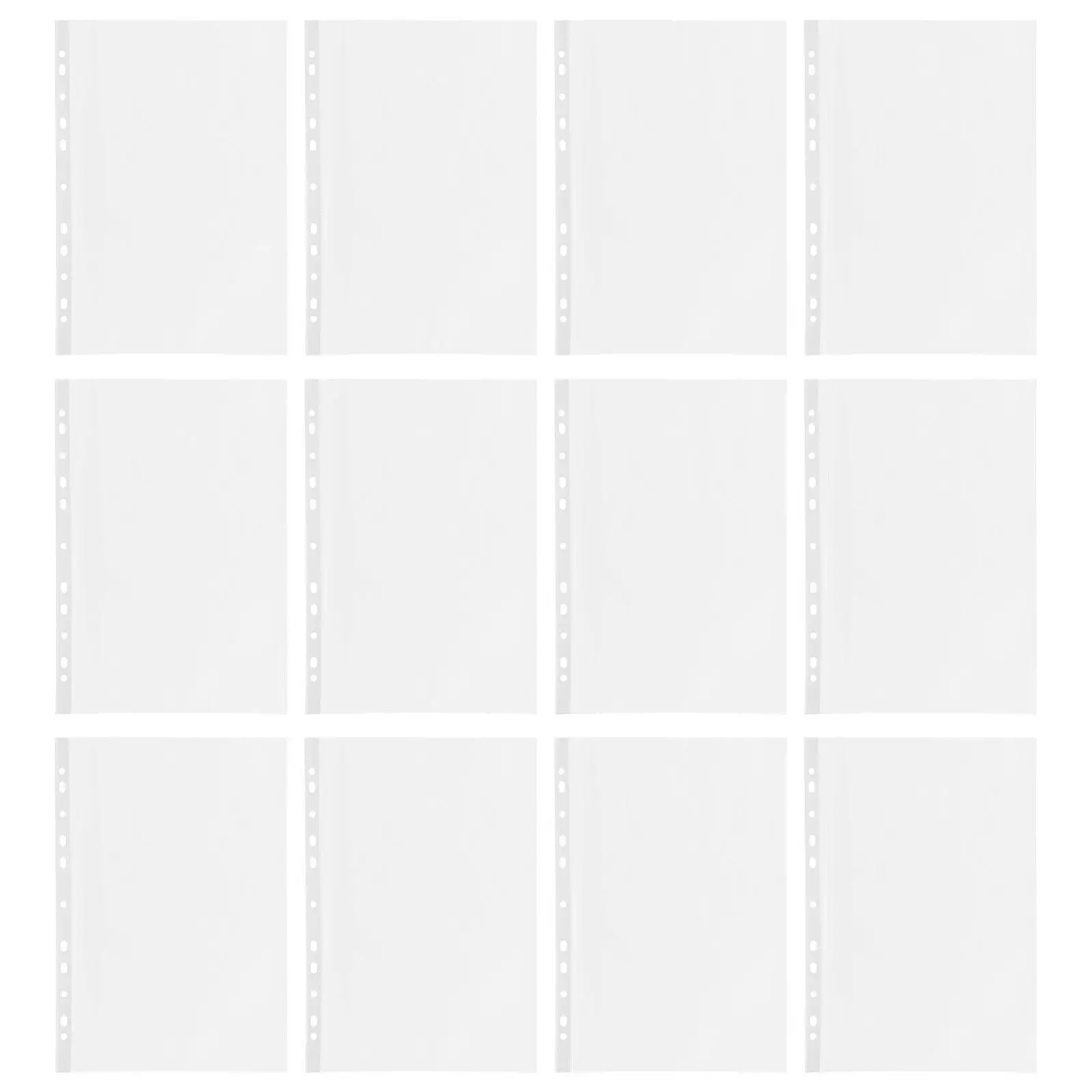 100Pcs Binder Document Protectors Clear PP Page Sleeves Transparent File Holder for Recipes Certificates Photos Papers Storage
100Pcs Binder Document Protectors Clear PP Page Sleeves Transparent File Holder for Recipes Certificates Photos Papers Storage