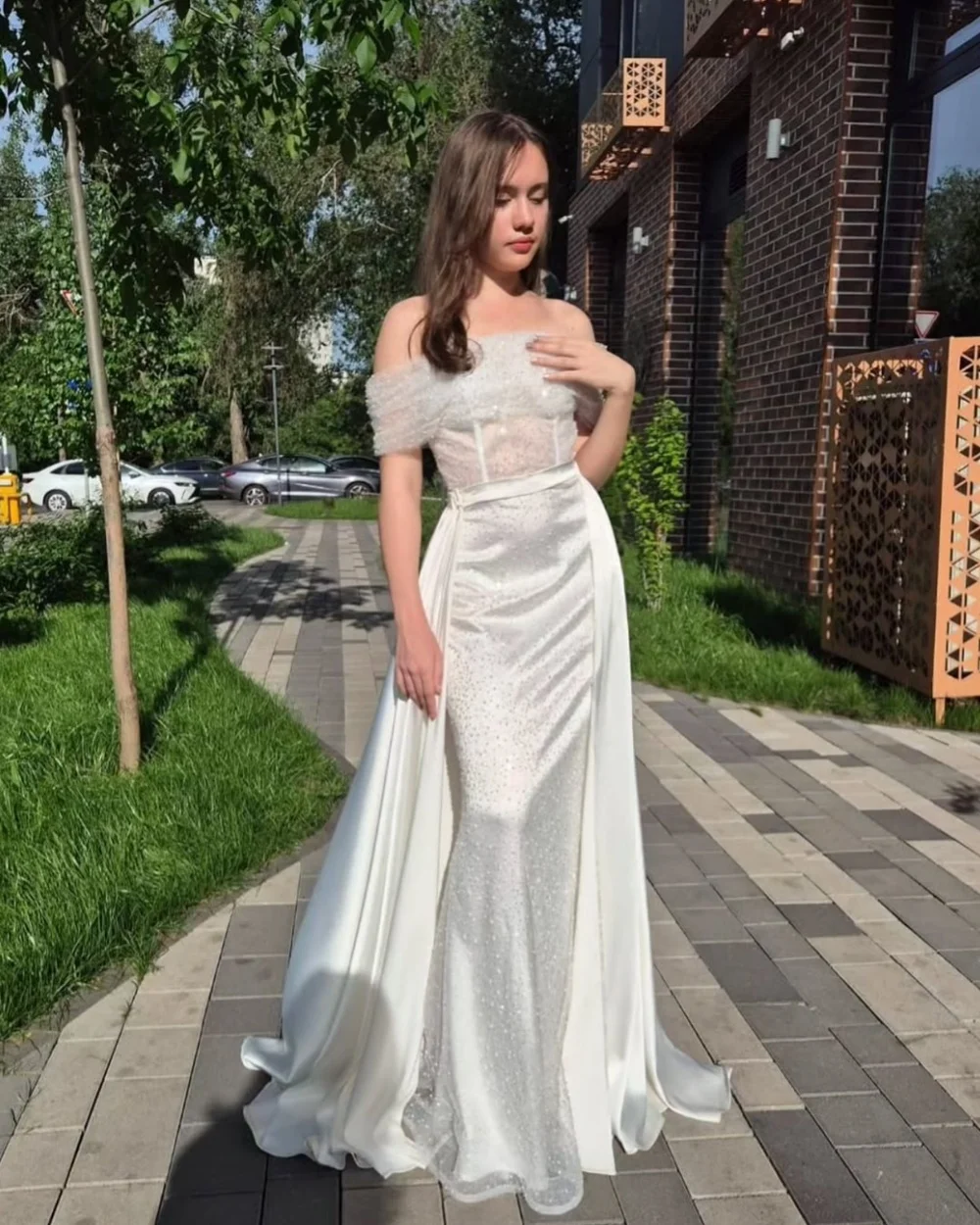 Customized Matching Sparkle Beading Sequined Sash A-line Off-the-shoulder Long Dresses Bespoke Occasion Dresses Sizes Available
Customized Matching Sparkle Beading Sequined Sash A-line Off-the-shoulder Long Dresses Bespoke Occasion Dresses Sizes Available