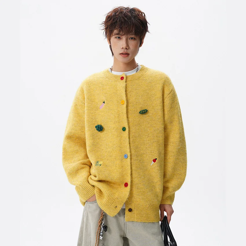 Embroidered Cardigan Jacket Men Women Streetwear Fashion Loose Casual Knitted Sweater Jacket Couple Jumper Coat Outerwear
Embroidered Cardigan Jacket Men Women Streetwear Fashion Loose Casual Knitted Sweater Jacket Couple Jumper Coat Outerwear