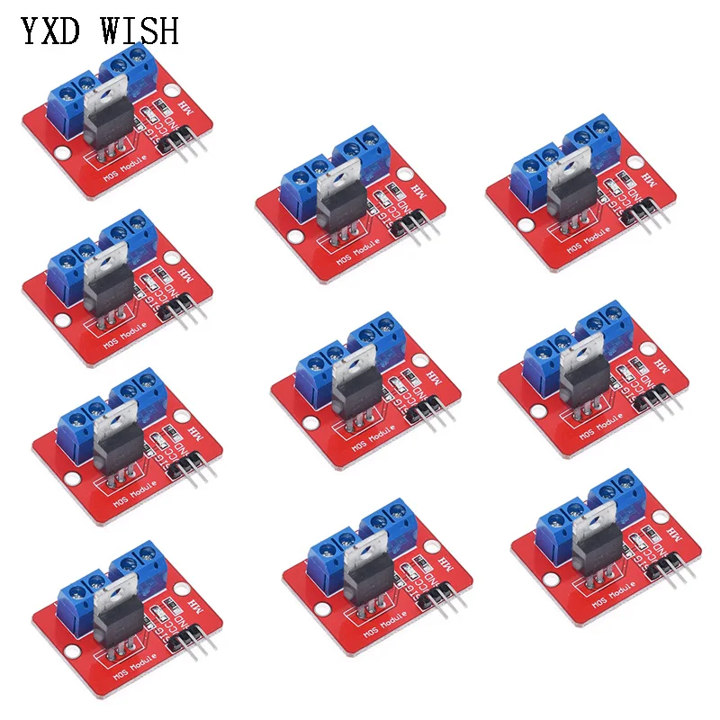 10 шт. 0-24 В верхняя кнопка MOSFET IRF520 модуль драйвера MOS для Arduino MCU ARM Raspberry pi PWM MOS регуляция драйвера
10 шт. 0-24 В верхняя кнопка MOSFET IRF520 модуль драйвера MOS для Arduino MCU ARM Raspberry pi PWM MOS регуляция драйвера
