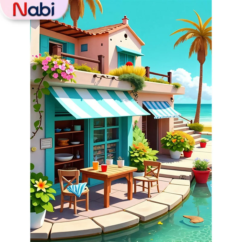 Nabi House Алмазная вышивка Пейзаж Вышивка крестиком Картина Город DIY Картина акриловой Алмазной Мозаики Ручная работа Хобби
Nabi House Алмазная вышивка Пейзаж Вышивка крестиком Картина Город DIY Картина акриловой Алмазной Мозаики Ручная работа Хобби