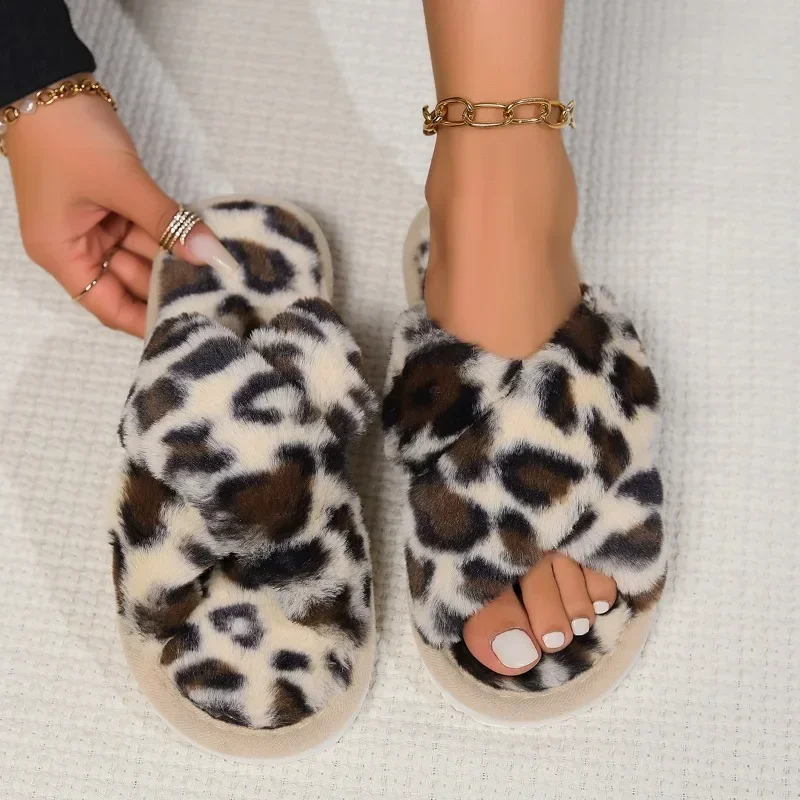 Fashion Cross Strap Fluffy Slippers Women 2025 Winter Warm Fur Home Slippers Woman Comfortable Soft Sole Non Slip Indoor Shoes
Fashion Cross Strap Fluffy Slippers Women 2025 Winter Warm Fur Home Slippers Woman Comfortable Soft Sole Non Slip Indoor Shoes