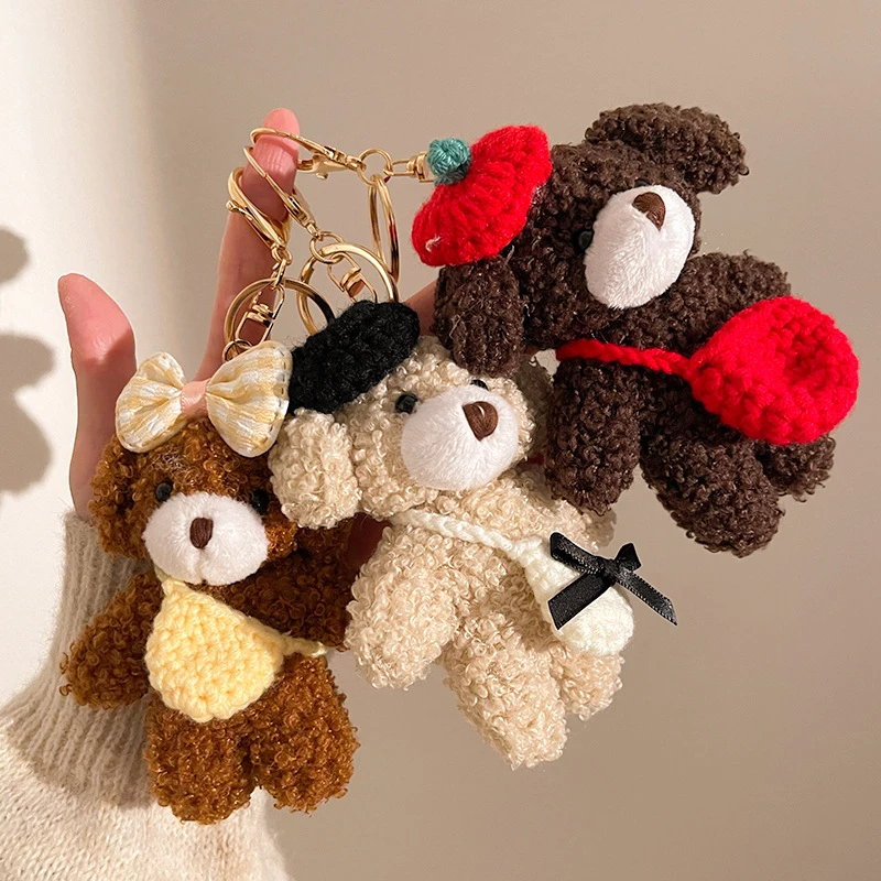 Bow Bear Plush Toy Keychain Cartoon Soft Stuffed Doll Pendant Car Key Ring Backpack Bag Decor Kid Gift
Bow Bear Plush Toy Keychain Cartoon Soft Stuffed Doll Pendant Car Key Ring Backpack Bag Decor Kid Gift