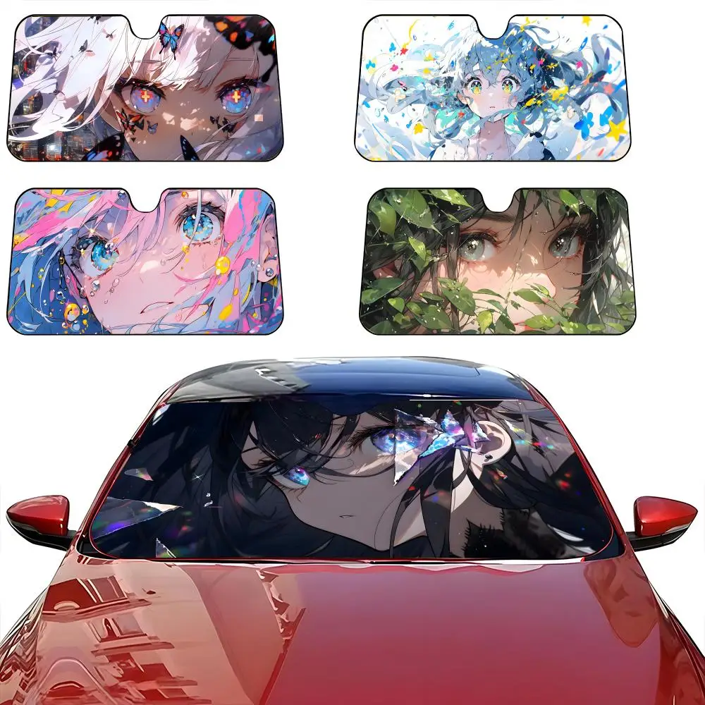B-Big-eyed girl Sun Visor Car sunshades, windshield sun visors, sun protection sunshades, novel car gifts.
B-Big-eyed girl Sun Visor Car sunshades, windshield sun visors, sun protection sunshades, novel car gifts.