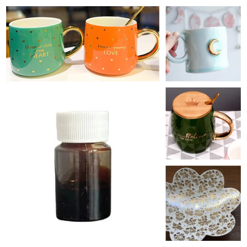 10 G/bottle Ceramic Pigment Depict Gold Edge Pure Gold Glaze Gold Content 4% - 10% DIY Pottery Handicrafts Painting Pigment
10 G/bottle Ceramic Pigment Depict Gold Edge Pure Gold Glaze Gold Content 4% - 10% DIY Pottery Handicrafts Painting Pigment