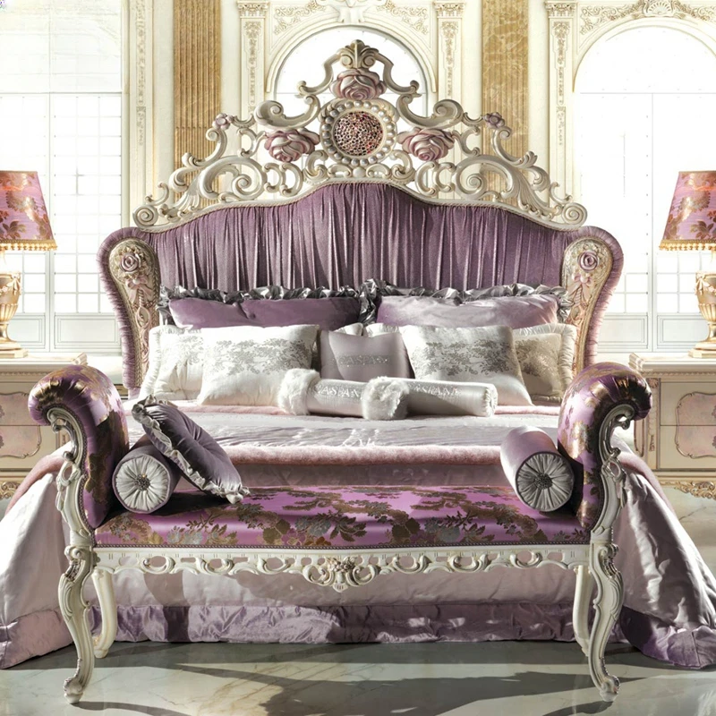 European double bed Master bedroom 2m 2.2 double bed French solid wood carved upholstered fabric princess luxury wedding
European double bed Master bedroom 2m 2.2 double bed French solid wood carved upholstered fabric princess luxury wedding