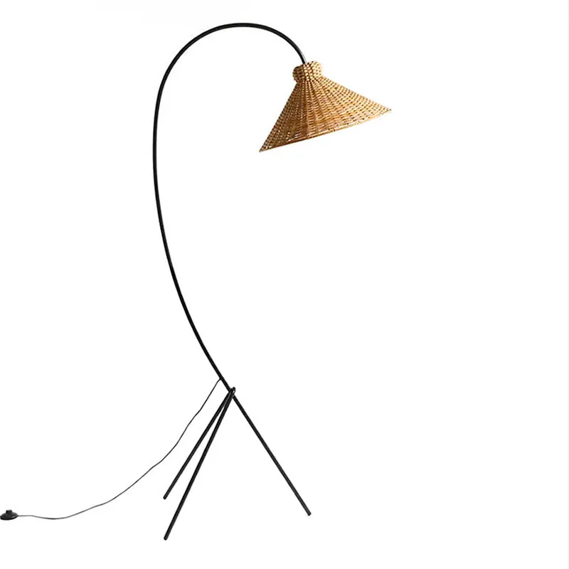 Rattan living room floor lamp retro eye protection fishing vertical floor lamp
Rattan living room floor lamp retro eye protection fishing vertical floor lamp