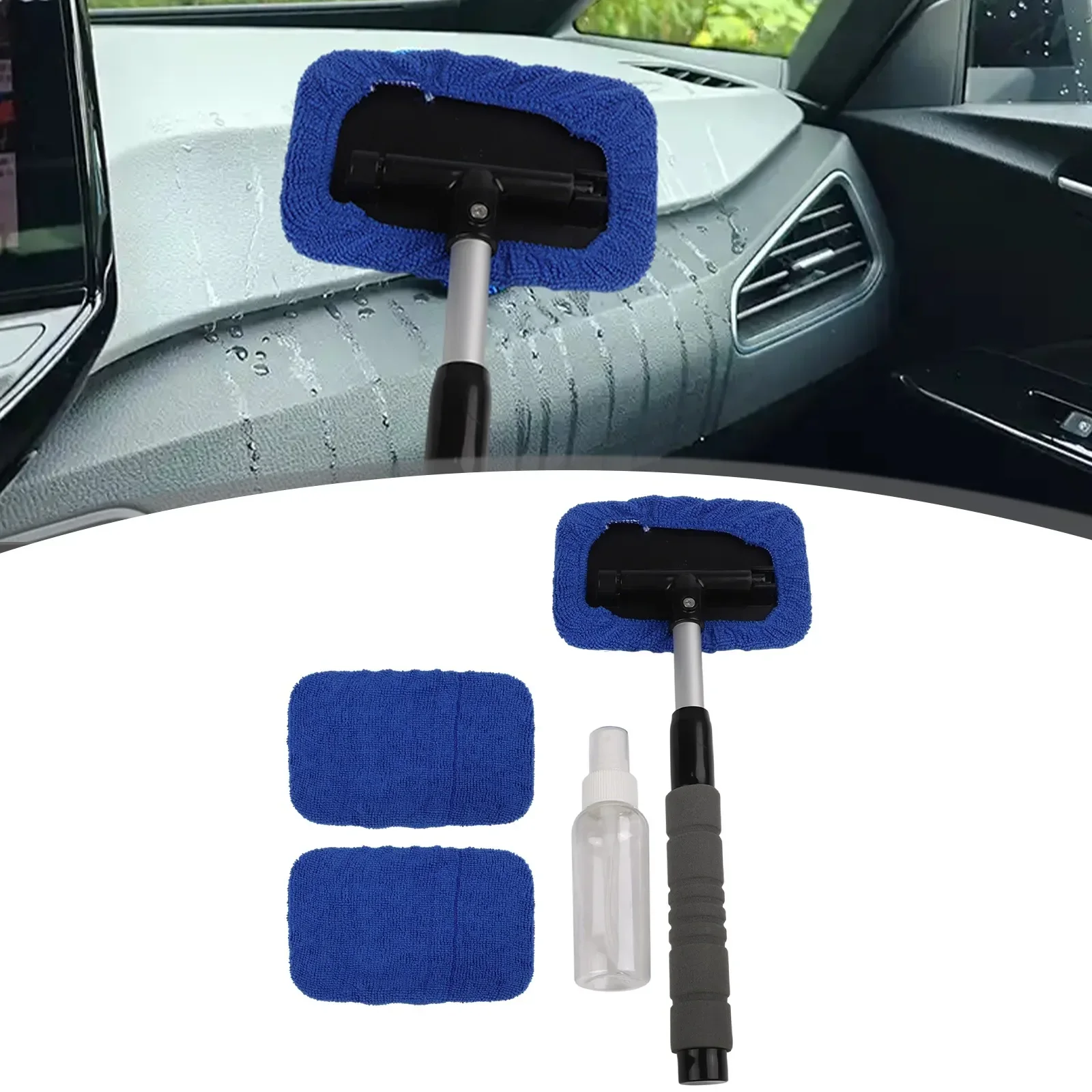 Car Maintenance 28*14*3 Car Window Cleaner Built-in Ice Scraper Compact Storage Extra Long Extension Handle For Floors
Car Maintenance 28*14*3 Car Window Cleaner Built-in Ice Scraper Compact Storage Extra Long Extension Handle For Floors