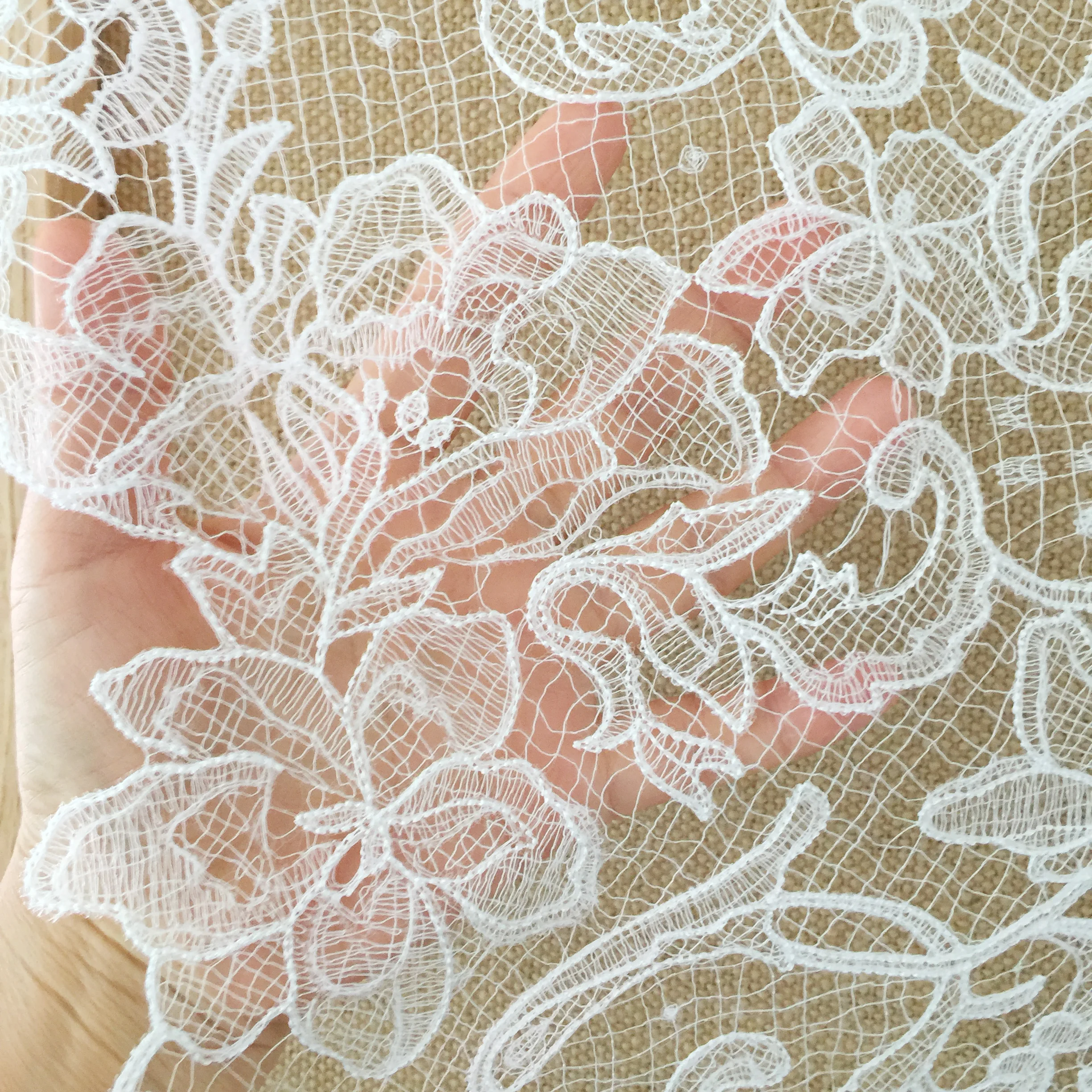 3Yard New High Quality Border Line Hollow Lace Fabric Flower Wedding Dress Veil Lace Accessories DIY Dress Background Decoration
3Yard New High Quality Border Line Hollow Lace Fabric Flower Wedding Dress Veil Lace Accessories DIY Dress Background Decoration
