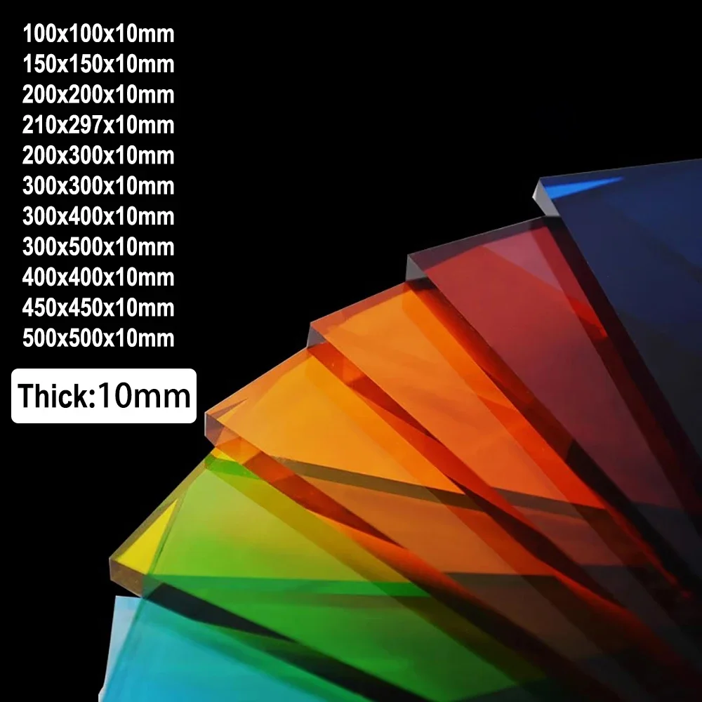 1Pcs Thick 10mm Colored Cast Acrylic Sheet Handmade Material Organic Acrylic Processing Orange Yellow Blue Red Cutting
1Pcs Thick 10mm Colored Cast Acrylic Sheet Handmade Material Organic Acrylic Processing Orange Yellow Blue Red Cutting