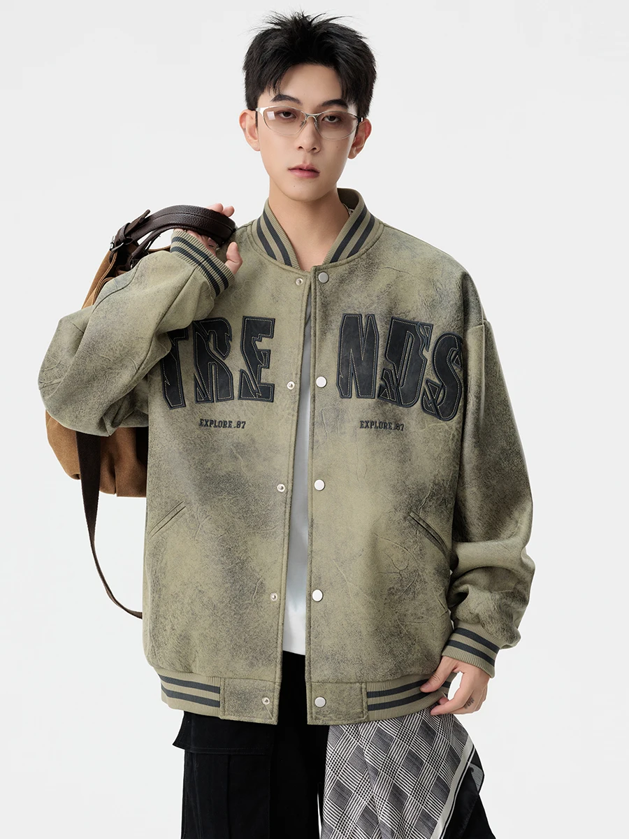 Men's Oversized Casual Suede Jaet Autumn Winter Baseball Sle Tie Dye Stand Collar Loose Fit Outerwear Polyester Fabric
Men's Oversized Casual Suede Jaet Autumn Winter Baseball Sle Tie Dye Stand Collar Loose Fit Outerwear Polyester Fabric