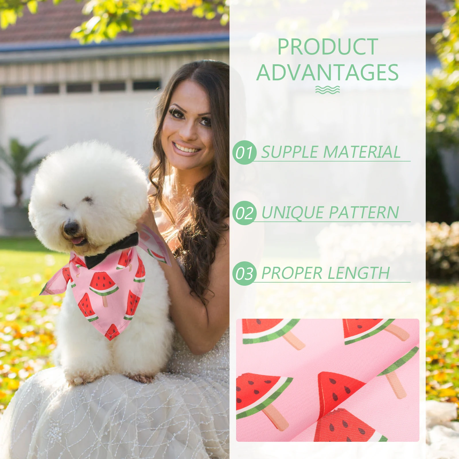 Dog Bandana Pet Scarf Party Costume Pet Supplies Birthday Triangular Decor Puppies Lightweight Polyester Breathable Watermelon
Dog Bandana Pet Scarf Party Costume Pet Supplies Birthday Triangular Decor Puppies Lightweight Polyester Breathable Watermelon