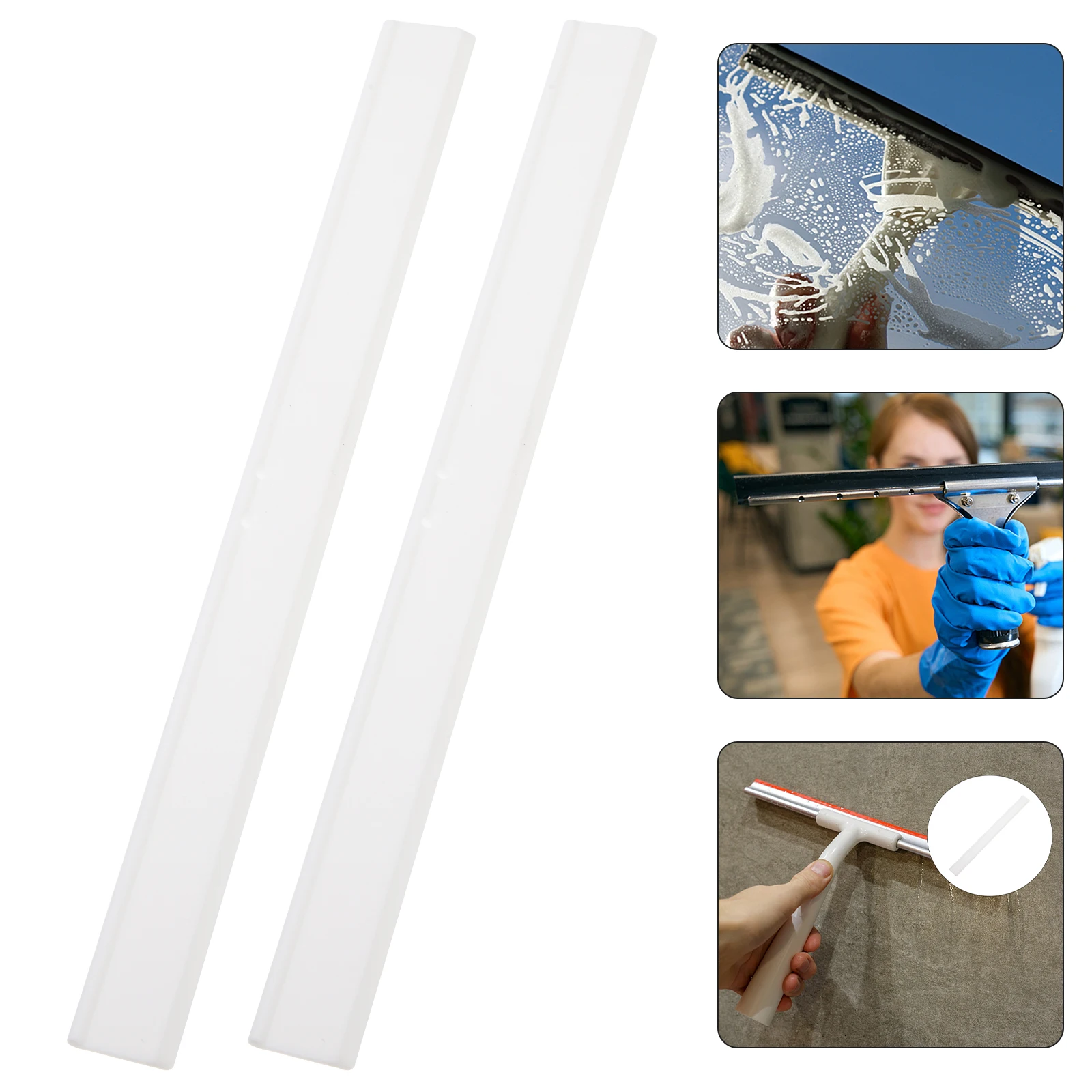 2pcs Silicone Strip Squeegee Replacement Blade Window Shower Shower Squeegee Refill Door Glass Cleaner Refill
2pcs Silicone Strip Squeegee Replacement Blade Window Shower Shower Squeegee Refill Door Glass Cleaner Refill