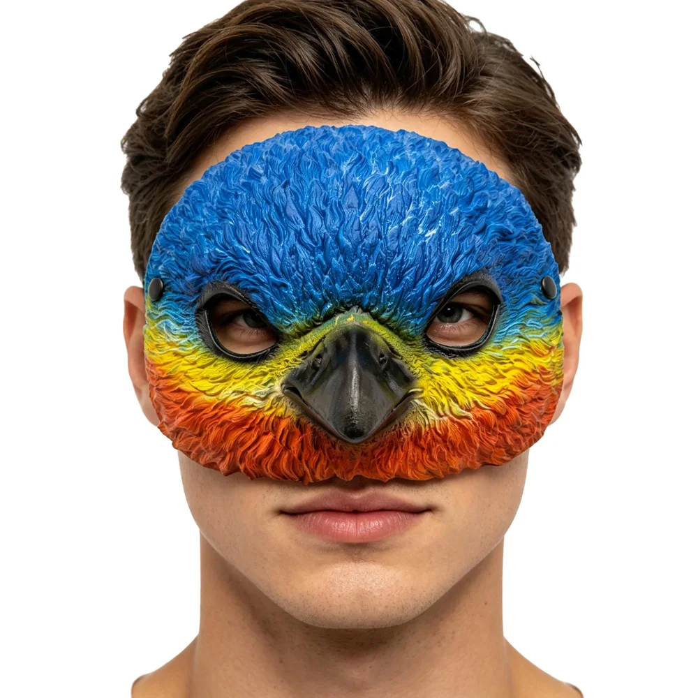 Half Face Bird Mask Cosplay Realistic Blue Yellow Red Eagle Pu Mask Carnival Halloween Masquerade Dress Up Party Props
Half Face Bird Mask Cosplay Realistic Blue Yellow Red Eagle Pu Mask Carnival Halloween Masquerade Dress Up Party Props