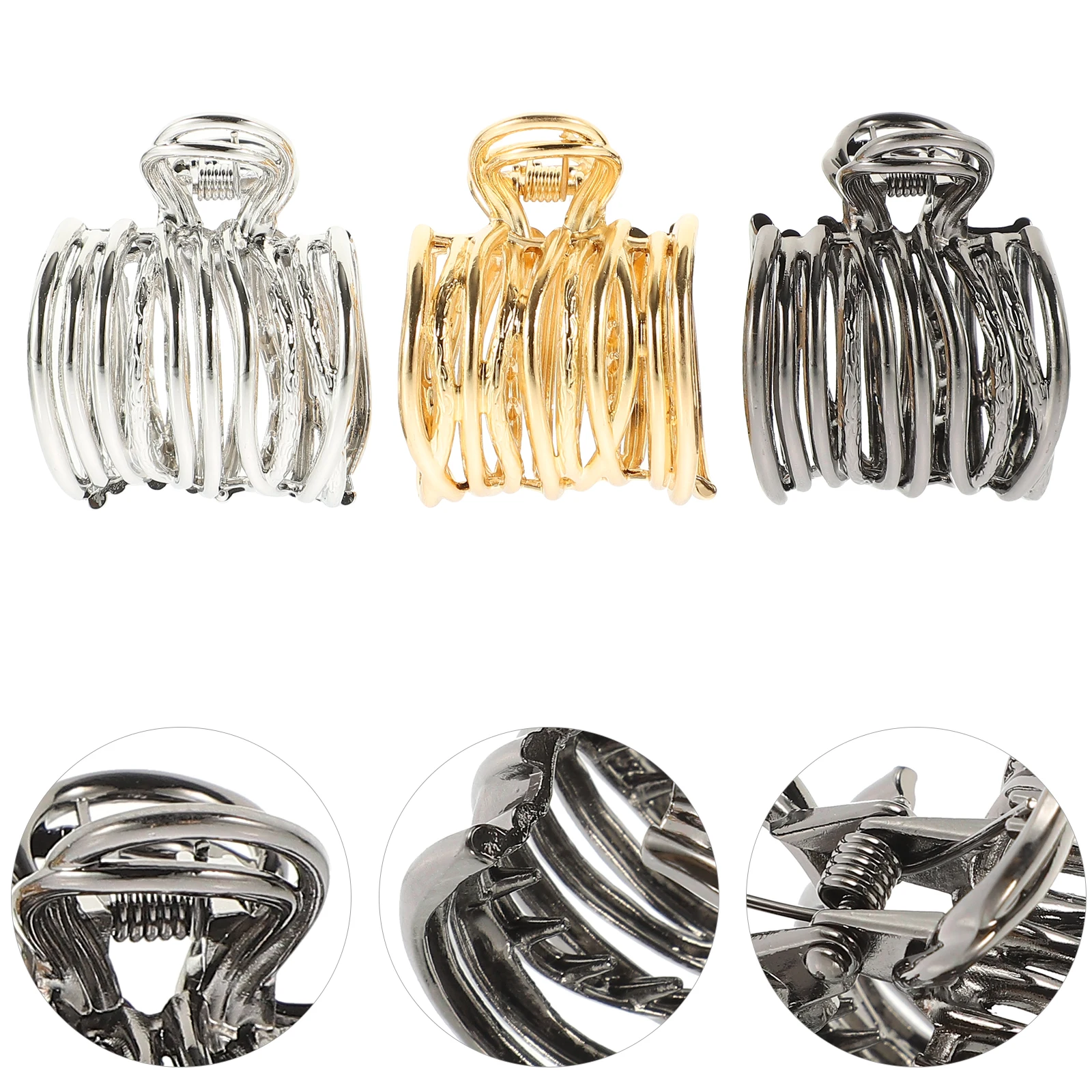 3pcs High Ponytail Hairpin Headb Claw Clips Metal Cuffs Gold Silver Black Long Hair Accessories Durable Elegant Stylish
3pcs High Ponytail Hairpin Headb Claw Clips Metal Cuffs Gold Silver Black Long Hair Accessories Durable Elegant Stylish