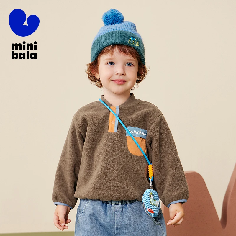 Mini Bala Baby Sweatshirt 2025 Winter New Outdoor Plush Long Sleeve Top
Mini Bala Baby Sweatshirt 2025 Winter New Outdoor Plush Long Sleeve Top