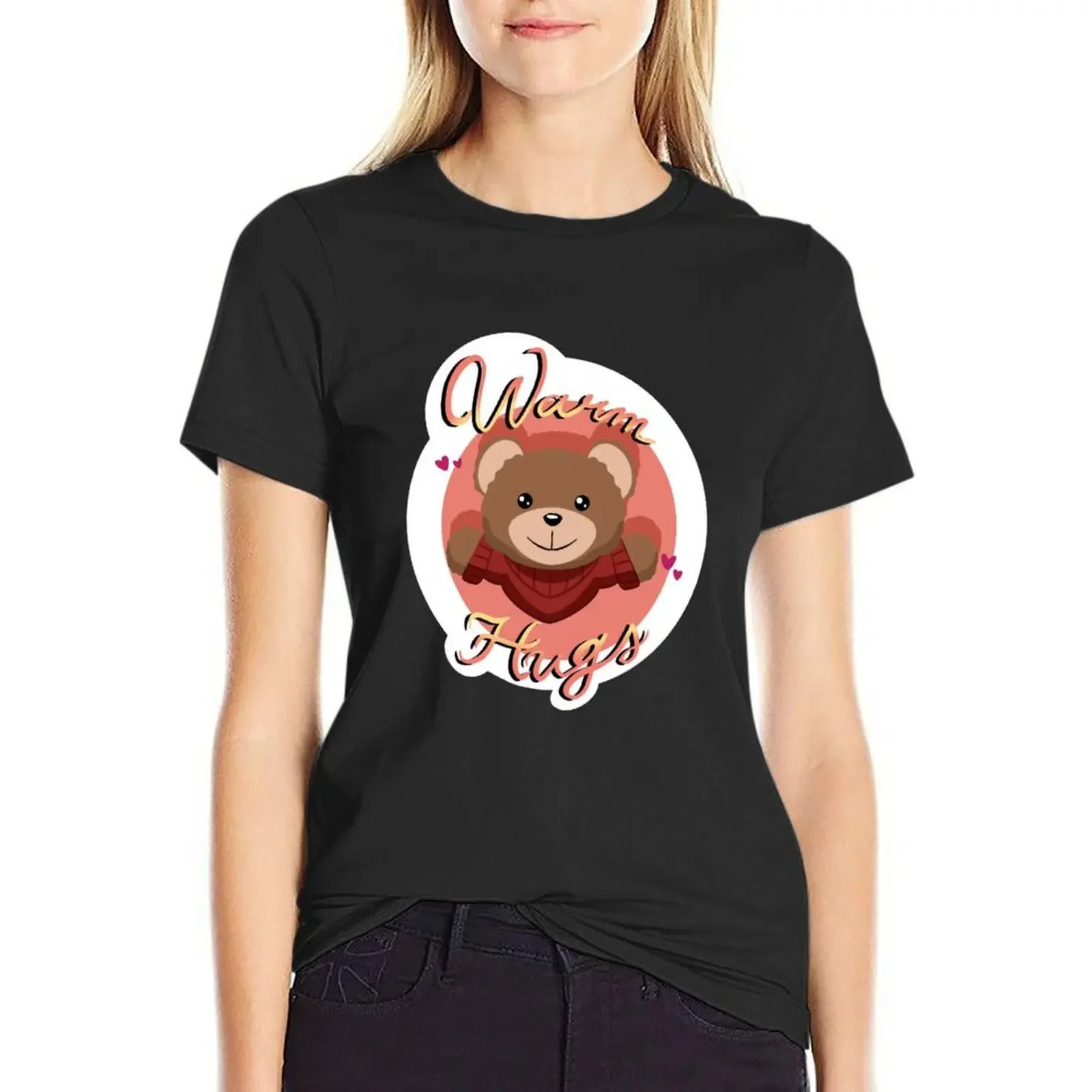 Warm Hugs T-Shirt anime aesthetic clothes funnys animal prinfor black t-shirts for Women
Warm Hugs T-Shirt anime aesthetic clothes funnys animal prinfor black t-shirts for Women
