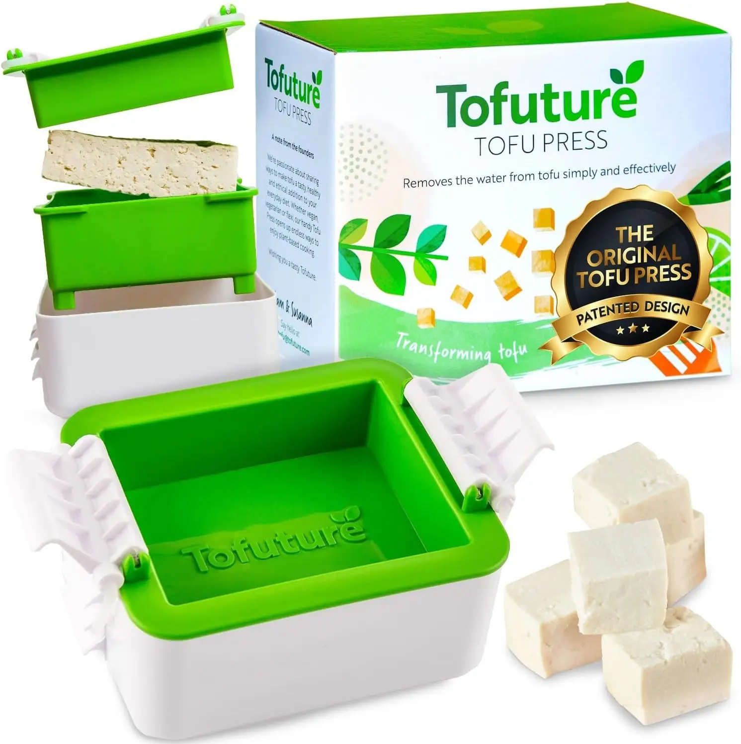 Tofu Press - The Original and Best Tofu Press. Easily And Quickly Remove Water from Tofu to Improve the Flavor and give Perfect Texture Everytime
Tofu Press - The Original and Best Tofu Press. Easily And Quickly Remove Water from Tofu to Improve the Flavor and give Perfect Texture Everytime