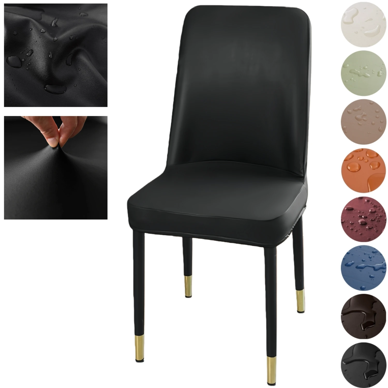Waterproof PU Leather Dining Room Chair Cover Slipcovers Curved Back Armless Chair Cover Protector Hotel Kitchen
Waterproof PU Leather Dining Room Chair Cover Slipcovers Curved Back Armless Chair Cover Protector Hotel Kitchen