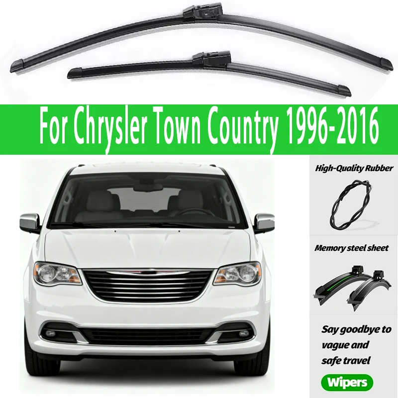 2pcs Front Windshield Wiper Blades Windscreen Wipers For Chrysler Town Country 1996-2016 2008 2009 2010 2011 2012 2013 2014 2015 
2pcs Front Windshield Wiper Blades Windscreen Wipers For Chrysler Town Country 1996-2016 2008 2009 2010 2011 2012 2013 2014 2015