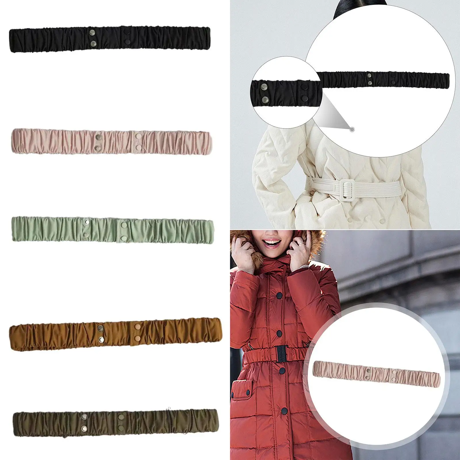 Утягивающий плиссированный эластичный пояс, двухрядный корсет с регулируемой пряжкой, пояс для зимней куртки, верхняя одежда, свитер
Утягивающий плиссированный эластичный пояс, двухрядный корсет с регулируемой пряжкой, пояс для зимней куртки, верхняя одежда, свитер