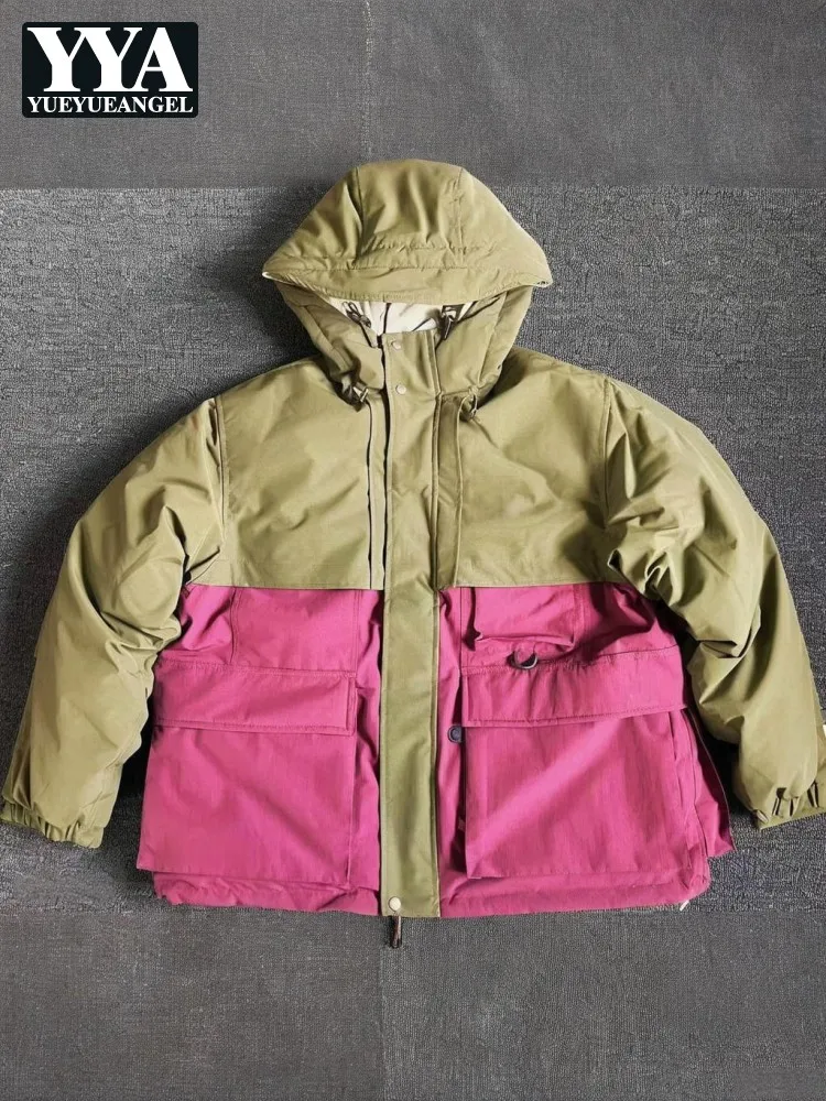 Mens Outside New Winter Windproof Waterproof Warm Down Coat Zipper Streetwear Casual Loose Fit Mixed Colors Hooded Cargo Jacket
Mens Outside New Winter Windproof Waterproof Warm Down Coat Zipper Streetwear Casual Loose Fit Mixed Colors Hooded Cargo Jacket