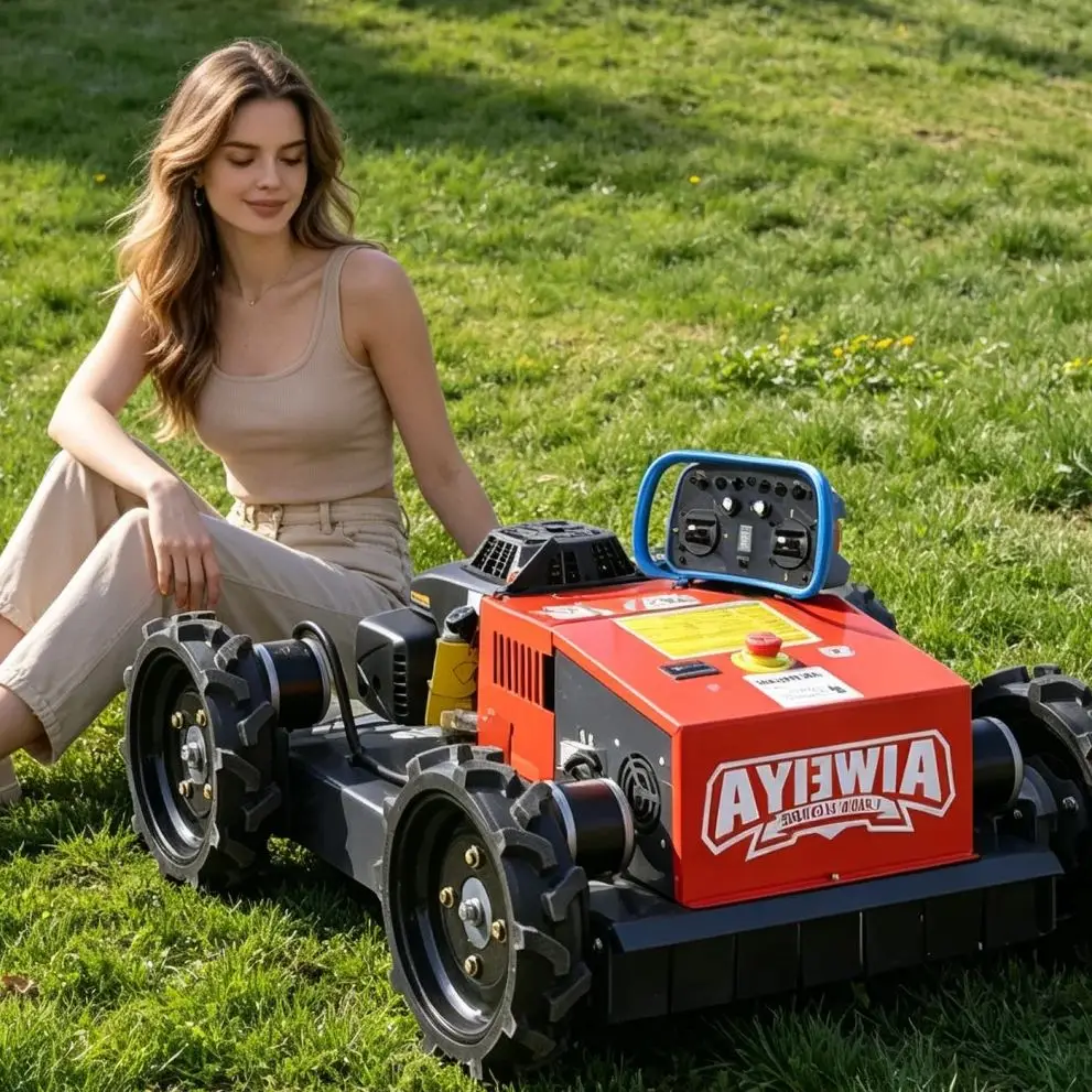 Customized Automatic Lawn Mower Robot, smart remote control grass cutter, multi-functional design for daily household gardening
Customized Automatic Lawn Mower Robot, smart remote control grass cutter, multi-functional design for daily household gardening