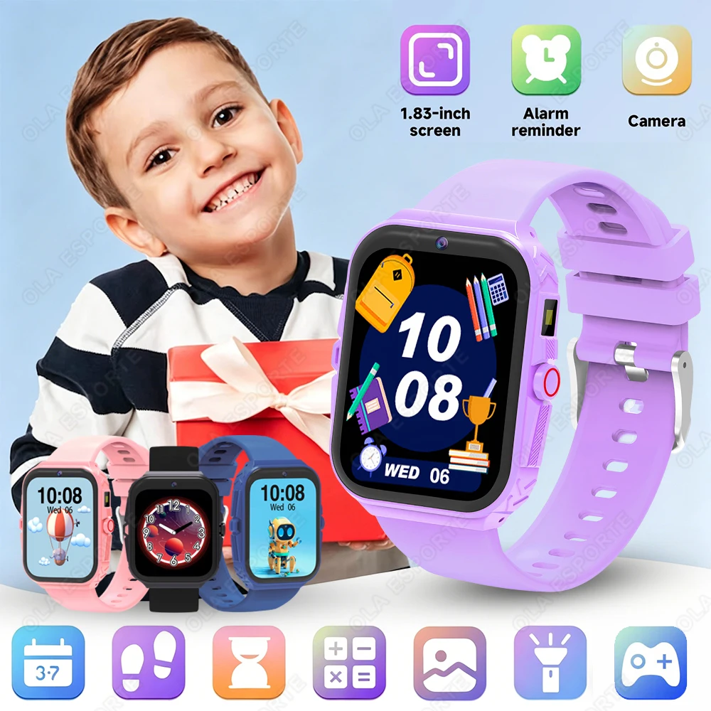 Children's Wristwatch 16 Puzzle Games Kids Smart Watch Music Play Pedometer Tracker Time Display HD Camera Torch Smartwatch HW12
Children's Wristwatch 16 Puzzle Games Kids Smart Watch Music Play Pedometer Tracker Time Display HD Camera Torch Smartwatch HW12