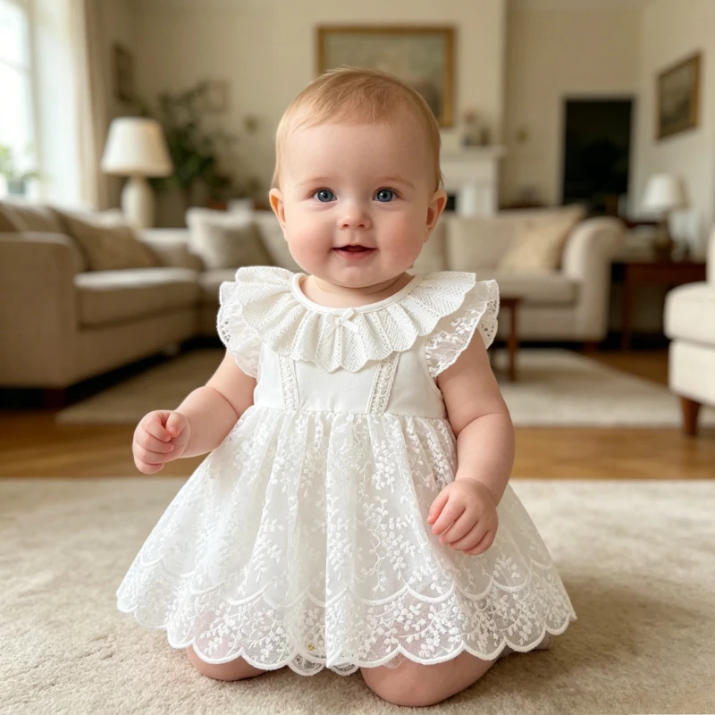 ZOETOPKID Baby Rompers Summer New Mesh Dress Collar Fashionable Cute Sweet Flying Sleeves Bodysuit Casual Solid Color Rompers
ZOETOPKID Baby Rompers Summer New Mesh Dress Collar Fashionable Cute Sweet Flying Sleeves Bodysuit Casual Solid Color Rompers