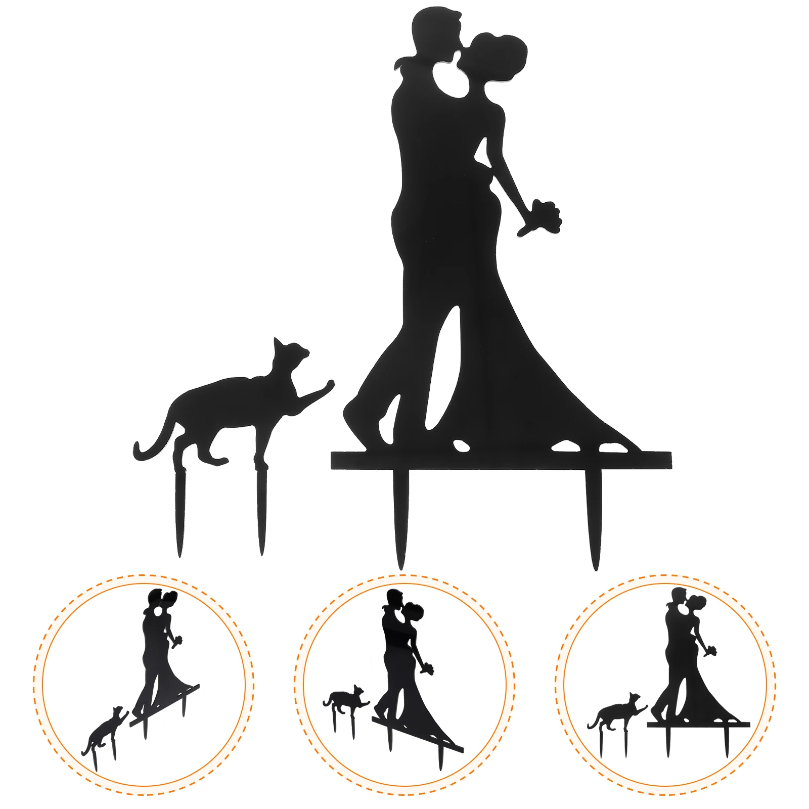 Acrylic Bride Groom Cake Topper 17 6x10 3cm Black Wedding Birthday Anniversary Parties Banquets Gatherings
Acrylic Bride Groom Cake Topper 17 6x10 3cm Black Wedding Birthday Anniversary Parties Banquets Gatherings