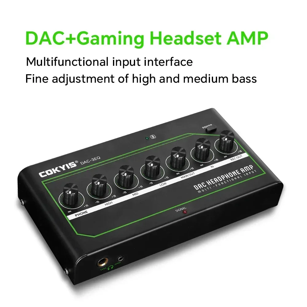 DAC gaming headset amplifier Multifunctional input intergace high performance pure sound quality
DAC gaming headset amplifier Multifunctional input intergace high performance pure sound quality