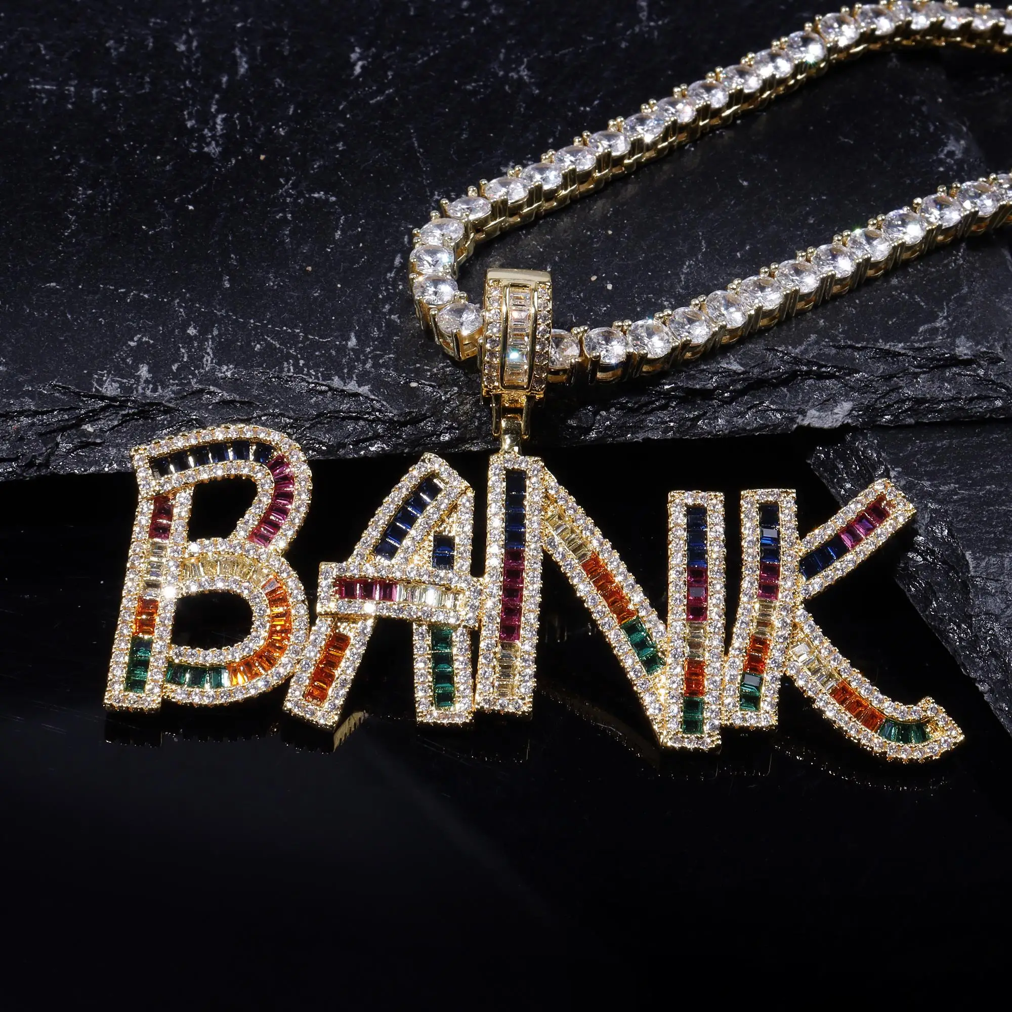 Custom Multi-Color Word Pendant Iced Out Nameplate Necklace Chain Hip Hop Jewelry Personalized Accessories Birthday Wife Gifts
Custom Multi-Color Word Pendant Iced Out Nameplate Necklace Chain Hip Hop Jewelry Personalized Accessories Birthday Wife Gifts