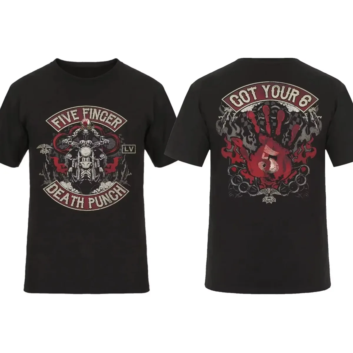 2025 Fashion Men's Double-Sided Biker Skull Black Ride Five Fingers Death Fist T-Shirt Graphic Street Wear
2025 Fashion Men's Double-Sided Biker Skull Black Ride Five Fingers Death Fist T-Shirt Graphic Street Wear