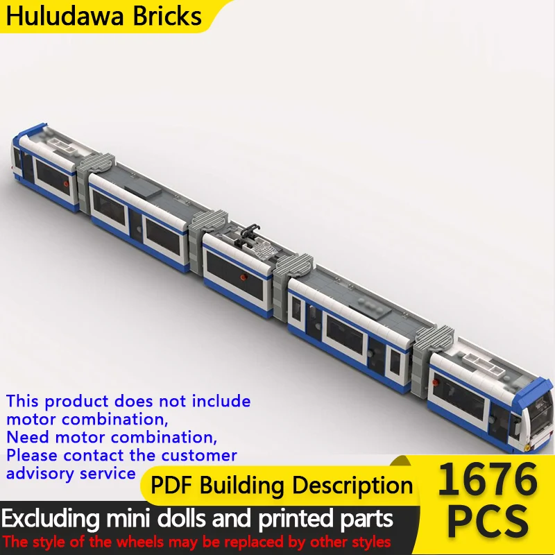 Модель городского автомобиля MOC, строительные кирпичи, железная дорога, пассажирская Tram, модульная технология, детские праздничные подарки, сборные игрушки, костюм 
Модель городского автомобиля MOC, строительные кирпичи, железная дорога, пассажирская Tram, модульная технология, детские праздничные подарки, сборные игрушки, костюм