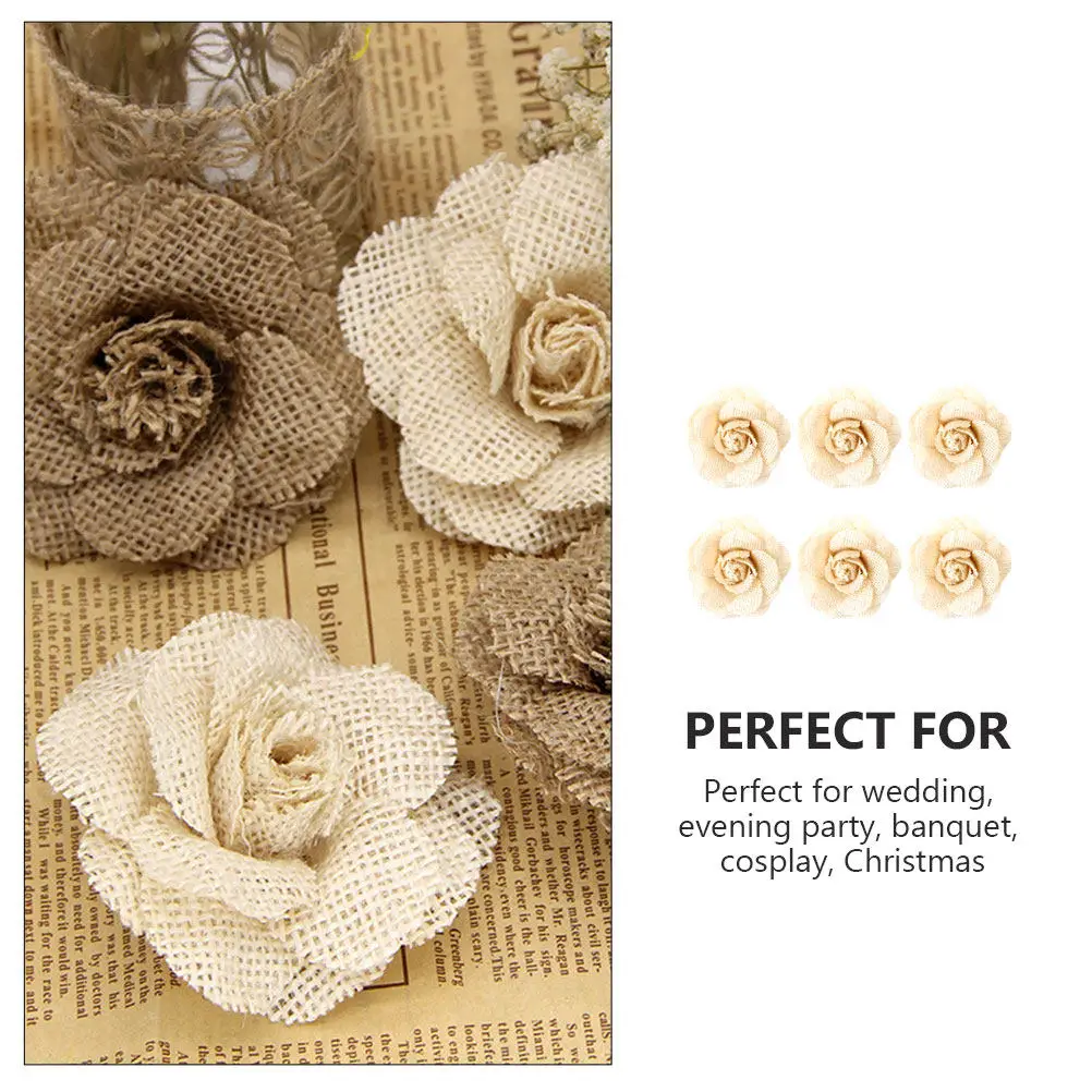 6pcs Shoe Flower Decor Linen Diy Clothes Accessories Creative Embellishment For Wedding Party Cosplay Decorative Garment Flower
6pcs Shoe Flower Decor Linen Diy Clothes Accessories Creative Embellishment For Wedding Party Cosplay Decorative Garment Flower